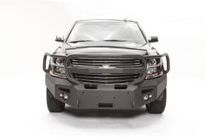 Fab Fours Bumpers & Off-Road Armor | 1350 Offroad - Fab Fours Premium Winch Front Bumper, Black Powder Coat, with Full Grill Guard - CS15-F3550-1 - Image 2