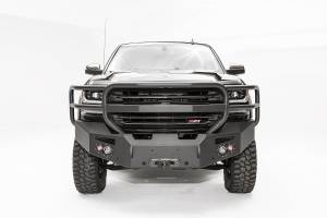 Fab Fours Bumpers & Off-Road Armor | 1350 Offroad - Fab Fours Premium Winch Front Bumper, Bare Steel, with Full Guard, with Sensors - CS16-F3850-B - Image 3