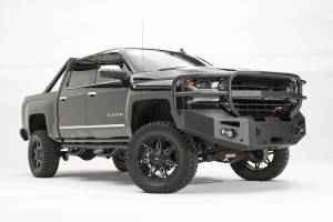 Fab Fours Bumpers & Off-Road Armor | 1350 Offroad - Fab Fours Premium Winch Front Bumper, Bare Steel, with Full Guard, with Sensors - CS16-F3850-B - Image 2