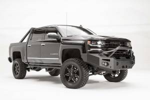 Fab Fours Bumpers & Off-Road Armor | 1350 Offroad - Fab Fours Premium Winch Front Bumper, Bare Steel, with Pre-Runner Guard - CS16-F3852-B - Image 2