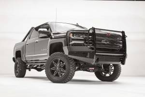 Fab Fours Bumpers & Off-Road Armor | 1350 Offroad - Fab Fours Black Steel Front Bumper, Black Powder Coat, with Full Guard - CS16-K3860-1 - Image 3