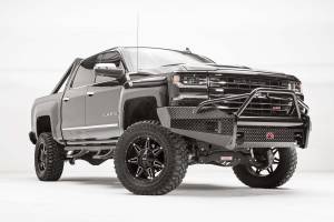 Fab Fours Bumpers & Off-Road Armor | 1350 Offroad - Fab Fours Black Steel Front Bumper, Black Powder Coat, with Pre-Runner Guard - CS16-K3862-1 - Image 3