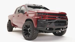Fab Fours Bumpers & Off-Road Armor | 1350 Offroad - Fab Fours Vengeance Front Bumper, Black Powder Coat, Sensor Bumper, Pre-Runner Guard - CS19-D4052-1 - Image 3