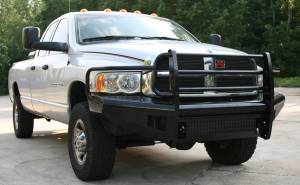 Fab Fours Bumpers & Off-Road Armor | 1350 Offroad - Fab Fours Black Steel Front Ranch Bumper, Black Powder Coat, with Full Grill Guard - DR03-S1060-1 - Image 3