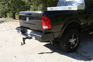 Fab Fours Bumpers & Off-Road Armor | 1350 Offroad - Fab Fours Black Steel Ranch Rear Bumper, Black Powder Coat - DR03-T1050-1 - Image 2