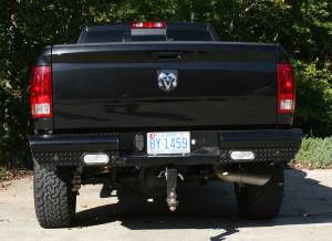 Fab Fours Bumpers & Off-Road Armor | 1350 Offroad - Fab Fours Black Steel Ranch Rear Bumper, Black Powder Coat - DR03-T1050-1 - Image 3