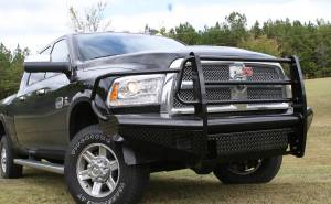 Fab Fours Bumpers & Off-Road Armor | 1350 Offroad - Fab Fours Black Steel Front Ranch Bumper, Black Powder Coat, with Full Grill Guard - DR06-S1160-1 - Image 2