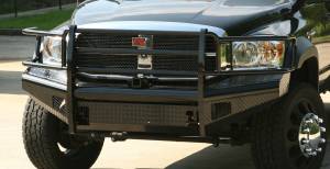 Fab Fours Bumpers & Off-Road Armor | 1350 Offroad - Fab Fours Black Steel Front Ranch Bumper, Black Powder Coat, with Full Grill Guard - DR06-S1160-1 - Image 4