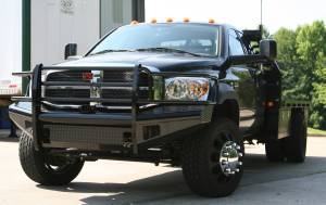 Fab Fours Bumpers & Off-Road Armor | 1350 Offroad - Fab Fours Black Steel Front Ranch Bumper, Black Powder Coat, with Full Grill Guard - DR06-S1160-1 - Image 3