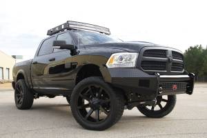 Fab Fours Bumpers & Off-Road Armor | 1350 Offroad - Fab Fours Black Steel Front Ranch Bumper, Black Powder Coat, without Full Grill Guard - DR09-K2461-1 - Image 2