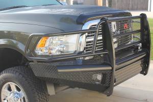 Fab Fours Bumpers & Off-Road Armor | 1350 Offroad - Fab Fours Black Steel Front Ranch Bumper, Black Powder Coat, with Full Grill Guard - DR10-S2960-1 - Image 3