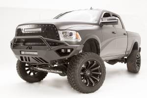 Fab Fours Bumpers & Off-Road Armor | 1350 Offroad - Fab Fours Vengeance Front Bumper, Black Powder Coat, Pre-Runner Guard - DR10-V2952-1 - Image 1