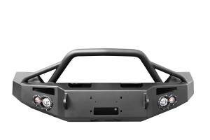 Fab Fours Bumpers & Off-Road Armor | 1350 Offroad - Fab Fours Premium Winch Front Bumper, Bare Steel, with Pre-Runner Grill Guard - DR13-H2952-B - Image 1