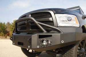 Fab Fours Bumpers & Off-Road Armor | 1350 Offroad - Fab Fours Premium Winch Front Bumper, Bare Steel, with Pre-Runner Grill Guard, with Sensors - DR13-F2952-B - Image 3