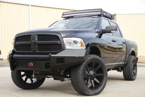 Fab Fours Bumpers & Off-Road Armor | 1350 Offroad - Fab Fours Black Steel Front Bumper, Black Powder Coat, without Grill Guard, with Tow Hooks - DR13-K2961-1 - Image 4