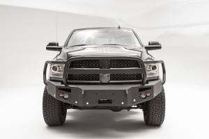 Fab Fours Bumpers & Off-Road Armor | 1350 Offroad - Fab Fours Premium Winch Front Bumper, Black Powder Coat, with Full Guard, with Sensors - DR16-C4050-1 - Image 1