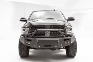 Fab Fours Bumpers & Off-Road Armor | 1350 Offroad - Fab Fours Premium Winch Front Bumper, Black Powder Coat, with Pre-Runner Guard - DR16-C4052-1 - Image 1