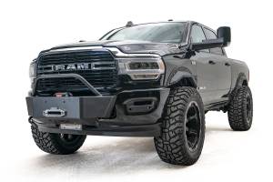 Fab Fours Bumpers & Off-Road Armor | 1350 Offroad - Fab Fours Large Frame Winch Mount, 2 Stage Matte Black Powder Coated - DR19-N4460-1 - Image 2