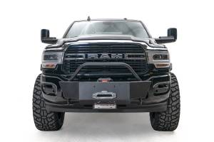 Fab Fours Bumpers & Off-Road Armor | 1350 Offroad - Fab Fours Large Frame Winch Mount, 2 Stage Matte Black Powder Coated - DR19-N4460-1 - Image 1