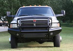 Fab Fours Bumpers & Off-Road Armor | 1350 Offroad - Fab Fours Black Steel Front Ranch Bumper, Black Powder Coat, with Full Grill Guard - DR94-S1560-1 - Image 1