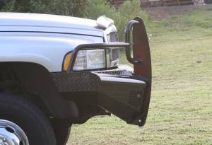Fab Fours Bumpers & Off-Road Armor | 1350 Offroad - Fab Fours Black Steel Front Ranch Bumper, Black Powder Coat, with Full Grill Guard - DR94-S1560-1 - Image 3