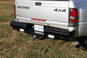 Fab Fours Bumpers & Off-Road Armor | 1350 Offroad - Fab Fours Black Steel Ranch Rear Bumper, Black Powder Coat - DR94-T1650-1 - Image 2