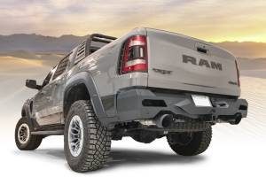 Fab Fours Bumpers & Off-Road Armor | 1350 Offroad - Fab Fours Vengeance Rear Bumper, Receiver Hitch, Wiring Locations, 2 Stage Matte Black Powder Coat - DX21-E4551-1 - Image 2