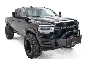 Fab Fours Bumpers & Off-Road Armor | 1350 Offroad - Fab Fours Large Frame Winch Mount, 2 Stage Matte Black Powder Coated - DR19-N4460-1 - Image 3