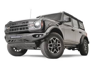 Fab Fours Bumpers & Off-Road Armor | 1350 Offroad - Fab Fours Vengeance Front Bumper, with No Guard, 2 Stage Matte Black Powder Coat - FB21-D5251-1 - Image 2