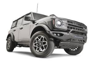 Fab Fours Bumpers & Off-Road Armor | 1350 Offroad - Fab Fours Vengeance Front Bumper, with Pre-Runner Guard, 2 Stage Matte Black Powder Coat - FB21-D5252-1 - Image 2