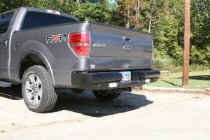 Fab Fours Bumpers & Off-Road Armor | 1350 Offroad - Fab Fours Black Steel Ranch Rear Bumper, Black Powder Coat - FF09-T1750-1 - Image 1
