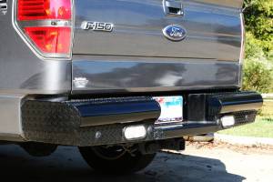 Fab Fours Bumpers & Off-Road Armor | 1350 Offroad - Fab Fours Black Steel Ranch Rear Bumper, Black Powder Coat - FF09-T1750-1 - Image 3