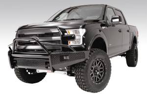 Fab Fours Bumpers & Off-Road Armor | 1350 Offroad - Fab Fours Black Steel Front Bumper, Black Powder Coat, with Pre-Runner Grill Guard & Tow Hooks - FF15-K3252-1 - Image 2