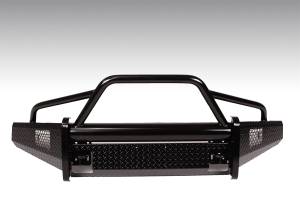 Fab Fours Bumpers & Off-Road Armor | 1350 Offroad - Fab Fours Black Steel Front Bumper, Black Powder Coat, with Pre-Runner Grill Guard & Tow Hooks - FF15-K3252-1 - Image 1