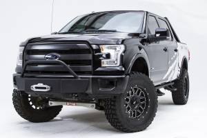Fab Fours Bumpers & Off-Road Armor | 1350 Offroad - Fab Fours Winch Mount, Powder Coated, with Full Grill Guard & Tow Hooks - FF15-N3250-1 - Image 2