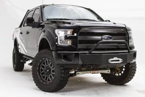 Fab Fours Bumpers & Off-Road Armor | 1350 Offroad - Fab Fours Winch Mount, Powder Coated, with Full Grill Guard & Tow Hooks - FF15-N3250-1 - Image 4
