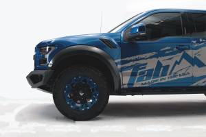 Fab Fours Bumpers & Off-Road Armor | 1350 Offroad - Fab Fours Vengeance Front Bumper, Black Powder Coat - FF17-D4351-1 - Image 3
