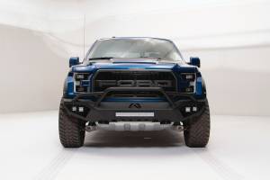 Fab Fours Bumpers & Off-Road Armor | 1350 Offroad - Fab Fours Vengeance Front Bumper, Black Powder Coat, with Pre-Runner Guard - FF17-D4352-1 - Image 1