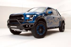 Fab Fours Bumpers & Off-Road Armor | 1350 Offroad - Fab Fours Vengeance Front Bumper, Black Powder Coat, with Pre-Runner Guard - FF17-D4352-1 - Image 2