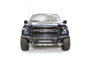 Fab Fours Bumpers & Off-Road Armor | 1350 Offroad - Fab Fours Aero Front Bumper, Black Powder Coat, without Guard - FF17-D4371-1 - Image 1