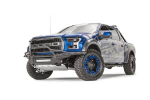 Fab Fours Bumpers & Off-Road Armor | 1350 Offroad - Fab Fours Aero Front Bumper, Black Powder Coat, with Pre-Runner Guard - FF17-D4372-1 - Image 2