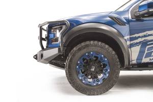 Fab Fours Bumpers & Off-Road Armor | 1350 Offroad - Fab Fours Premium Winch Front Bumper, Bare Steel, with Full Grill Guard - FF17-H4350-B - Image 4