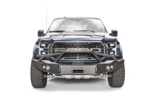 Fab Fours Bumpers & Off-Road Armor | 1350 Offroad - Fab Fours Premium Winch Front Bumper, Bare Steel, with Pre-Runner Guard - FF17-H4352-B - Image 1