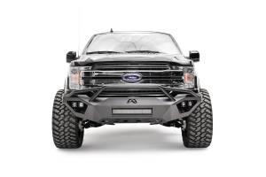 Fab Fours Bumpers & Off-Road Armor | 1350 Offroad - Fab Fours Vengeance Front Bumper, Black Powder Coat, with Pre-Runner Guard - FF18-D4552-1 - Image 1