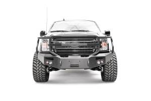 Fab Fours Bumpers & Off-Road Armor | 1350 Offroad - Fab Fours Premium Winch Front Bumper, Bare Steel, with Full Guard - FF18-H4550-B - Image 1