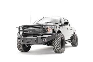 Fab Fours Bumpers & Off-Road Armor | 1350 Offroad - Fab Fours Premium Winch Front Bumper, Bare Steel, with Full Guard - FF18-H4550-B - Image 2