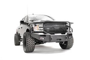 Fab Fours Bumpers & Off-Road Armor | 1350 Offroad - Fab Fours Premium Winch Front Bumper, Bare Steel, with Full Guard - FF18-H4550-B - Image 3