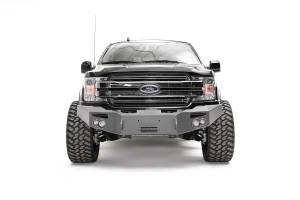 Fab Fours Bumpers & Off-Road Armor | 1350 Offroad - Fab Fours Premium Winch Front Bumper, Black Powder Coat, without Guard - FF18-H4551-1 - Image 1