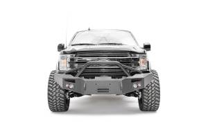 Fab Fours Bumpers & Off-Road Armor | 1350 Offroad - Fab Fours Premium Winch Front Bumper, Bare Steel, with Pre-Runner Guard - FF18-H4552-B - Image 1