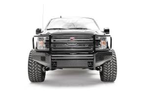Fab Fours Bumpers & Off-Road Armor | 1350 Offroad - Fab Fours Black Steel Front Bumper, Black Powder Coat, with Full Guard - FF18-K4560-1 - Image 1